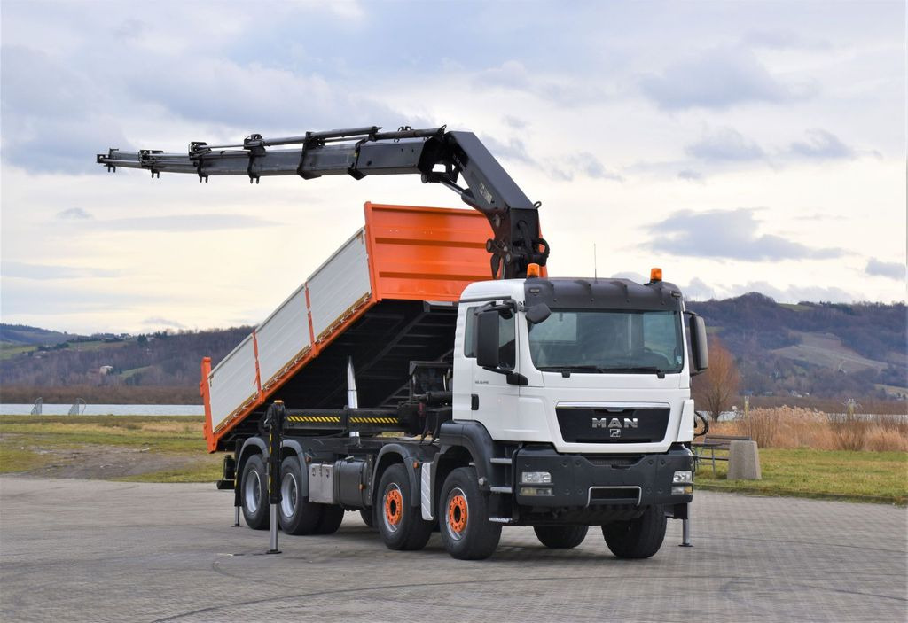 MAN TGS 35.440 * HIAB 322 EP-5HIPRO+FUNK / 8x4! - Camião grua, Camião basculante: foto 2 MAN TGS 35.440 * HIAB 322 EP-5HIPRO+FUNK / 8x4! - Camião grua, Camião basculante: foto 2