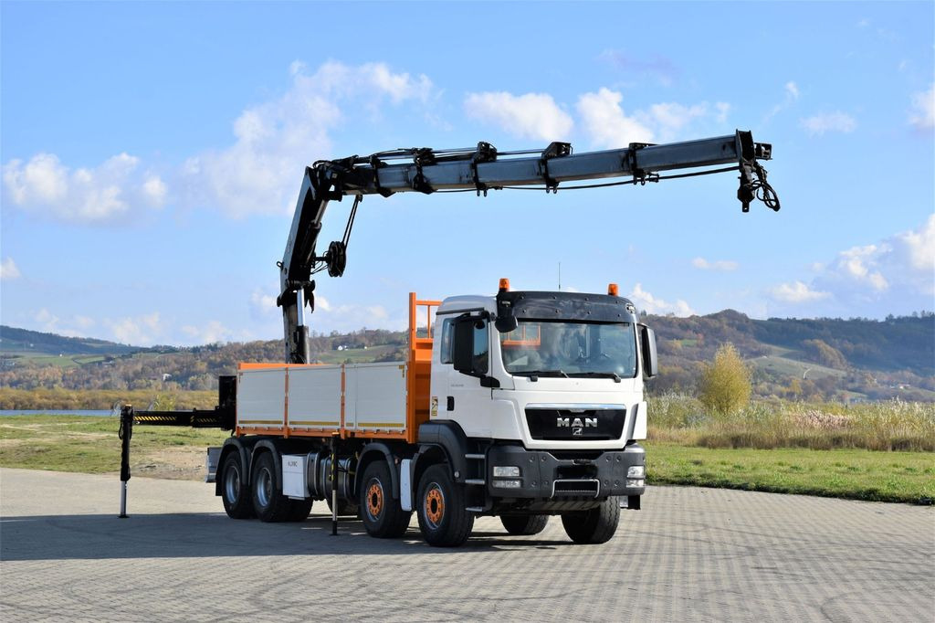 MAN TGS 35.440 * HIAB 322 EP-5HIPRO+FUNK / 8x4! - Camião grua, Camião de caixa aberta/ Plataforma: foto 2 MAN TGS 35.440 * HIAB 322 EP-5HIPRO+FUNK / 8x4! - Camião grua, Camião de caixa aberta/ Plataforma: foto 2