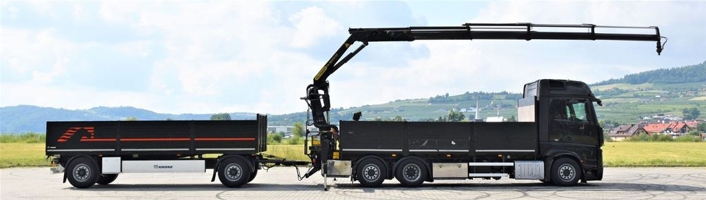 Mercedes-Benz ACTROS 2542 + PK18002-EH C/FUNK + Anhänger! - Camião grua, Camião de caixa aberta/ Plataforma: foto 5 Mercedes-Benz ACTROS 2542 + PK18002-EH C/FUNK + Anhänger! - Camião grua, Camião de caixa aberta/ Plataforma: foto 5