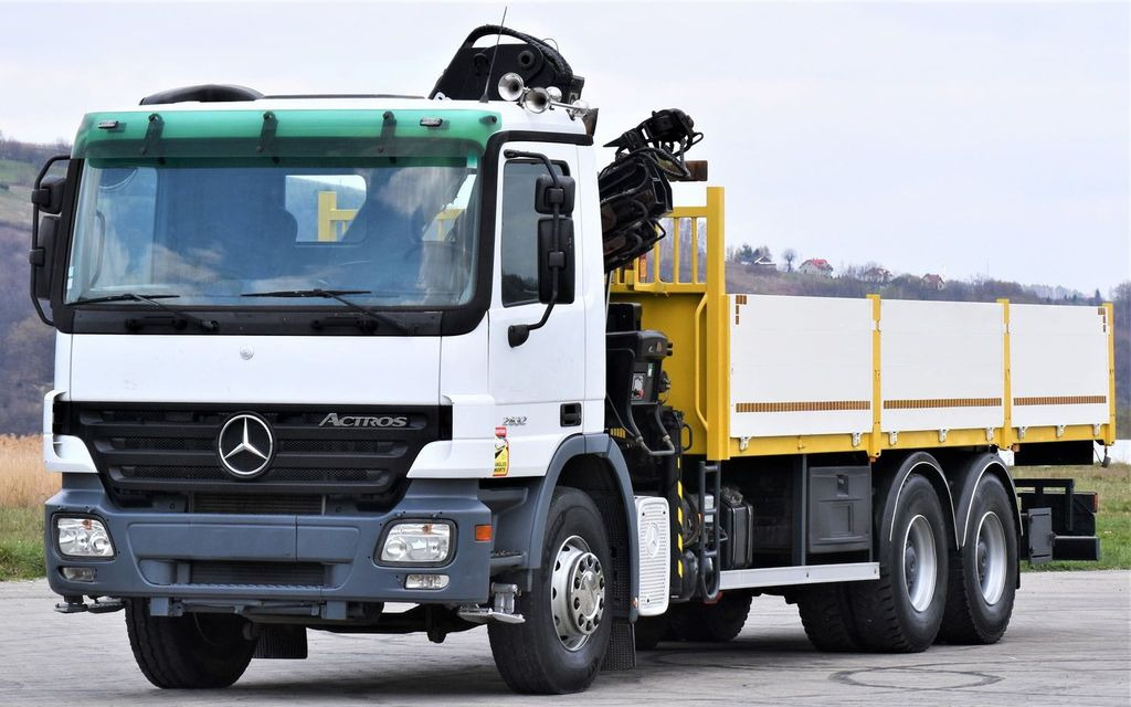 Mercedes-Benz ACTROS 2632 * HIAB 144B-3HIDUO+FUNK / 6x4 Mercedes-Benz ACTROS 2632 * HIAB 144B-3HIDUO+FUNK / 6x4 - Camião grua, Camião de caixa aberta/ Plataforma: foto 4 Mercedes-Benz ACTROS 2632 * HIAB 144B-3HIDUO+FUNK / 6x4 Mercedes-Benz ACTROS 2632 * HIAB 144B-3HIDUO+FUNK / 6x4 - Camião grua, Camião de caixa aberta/ Plataforma: foto 4
