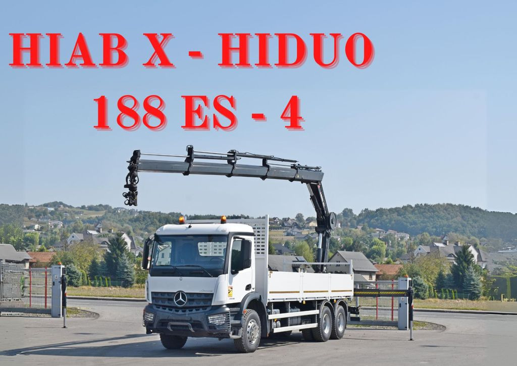 Mercedes-Benz ACTROS 2636 *HIAB X-HIDUO 188 ES-4/FUNK + * 6x4 Mercedes-Benz AROCS 2636 *HIAB X-HIDUO 188 ES-4/FUNK + * 6x4 - Camião grua, Camião de caixa aberta/ Plataforma: foto 1 Mercedes-Benz ACTROS 2636 *HIAB X-HIDUO 188 ES-4/FUNK + * 6x4 Mercedes-Benz AROCS 2636 *HIAB X-HIDUO 188 ES-4/FUNK + * 6x4 - Camião grua, Camião de caixa aberta/ Plataforma: foto 1