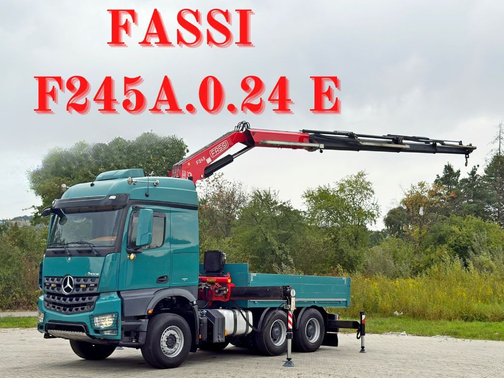 Mercedes-Benz AROCS 2548* FASSI F245A.0.24 E + FUNK / 6x4 *TOP - Camião grua: foto 1 Mercedes-Benz AROCS 2548* FASSI F245A.0.24 E + FUNK / 6x4 *TOP - Camião grua: foto 1