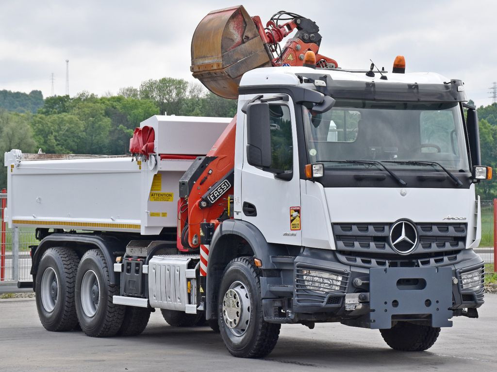 Mercedes-Benz AROCS 2635* FASSI F165AZ.0.22 + FUNK * 6x4 - Camião grua, Camião basculante: foto 4 Mercedes-Benz AROCS 2635* FASSI F165AZ.0.22 + FUNK * 6x4 - Camião grua, Camião basculante: foto 4