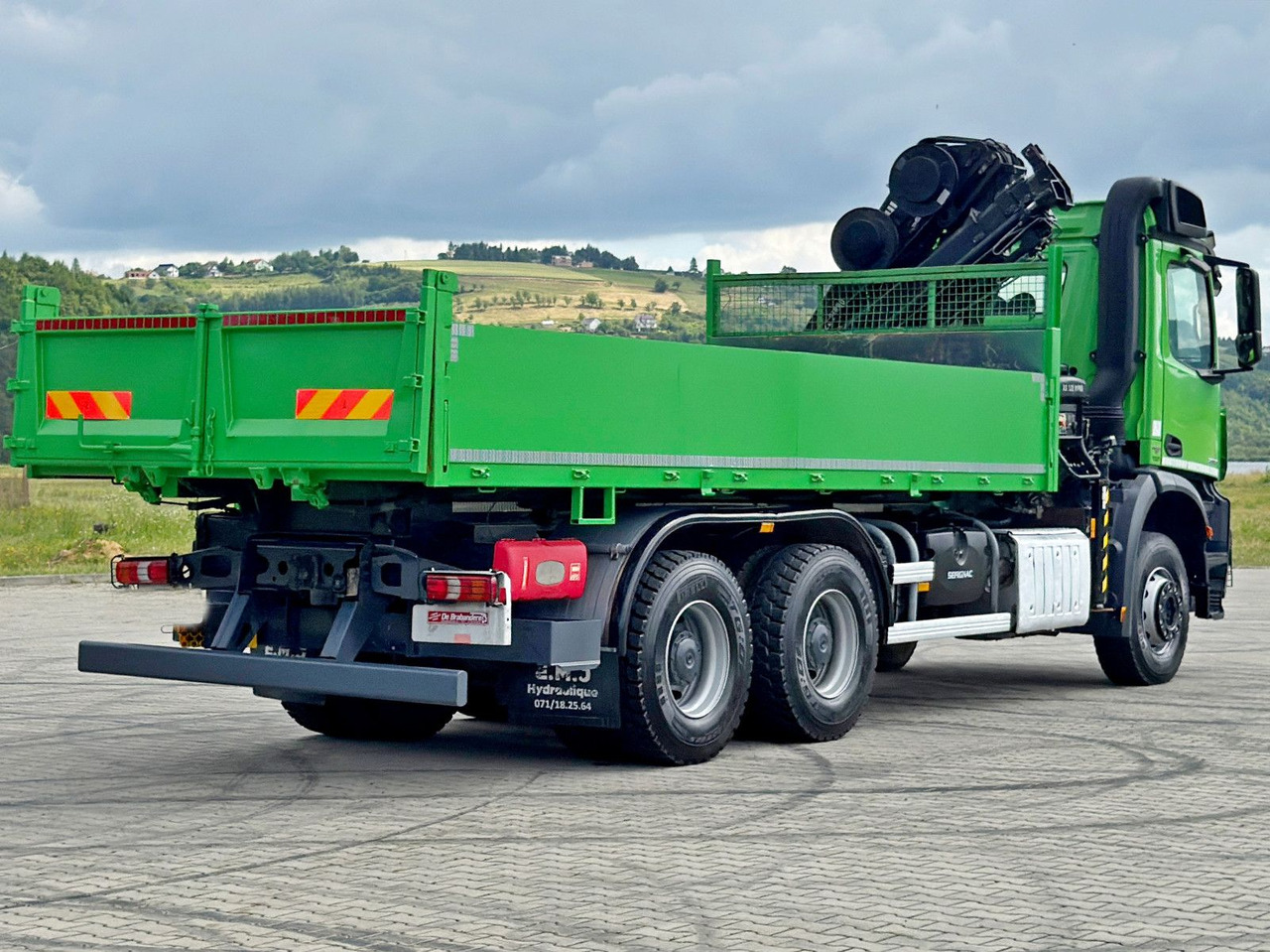 Camião basculante, Camião grua Mercedes-Benz AROCS 2636 * HIAB 122 ES - 3 HIPRO *  6x4: foto 6