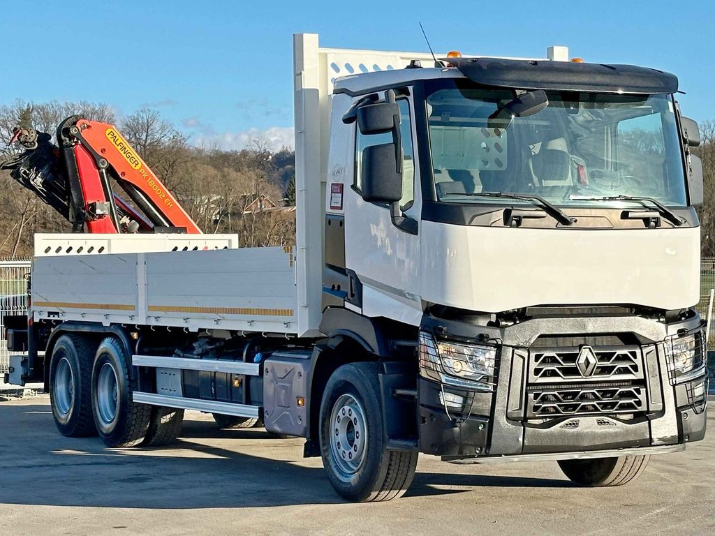 Renault C 380 *PRITSCHE 6,80m * PK 18002-EH C + FUNK*6x4 - Camião grua, Camião de caixa aberta/ Plataforma: foto 3 Renault C 380 *PRITSCHE 6,80m * PK 18002-EH C + FUNK*6x4 - Camião grua, Camião de caixa aberta/ Plataforma: foto 3