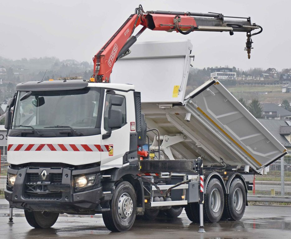 Renault C380 *KIPPER 5,10 m* FASSI F175A.0.22+FUNK /6x4 - Camião basculante, Camião grua: foto 3 Renault C380 *KIPPER 5,10 m* FASSI F175A.0.22+FUNK /6x4 - Camião basculante, Camião grua: foto 3