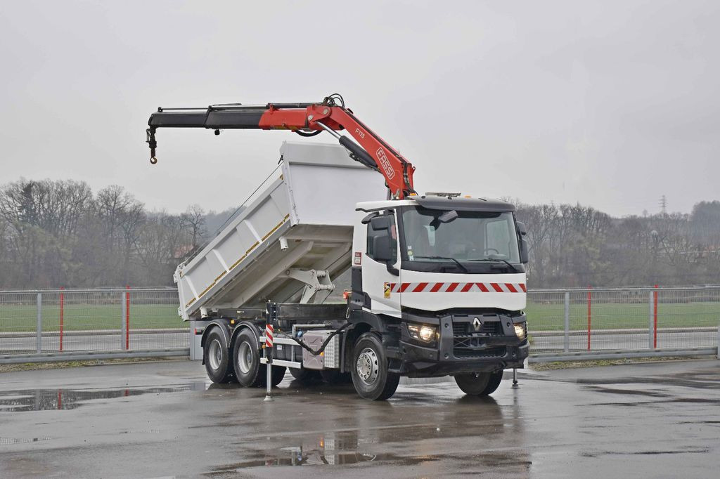 Renault C380 *KIPPER 5,10 m* FASSI F175A.0.22+FUNK /6x4 - Camião basculante, Camião grua: foto 2 Renault C380 *KIPPER 5,10 m* FASSI F175A.0.22+FUNK /6x4 - Camião basculante, Camião grua: foto 2