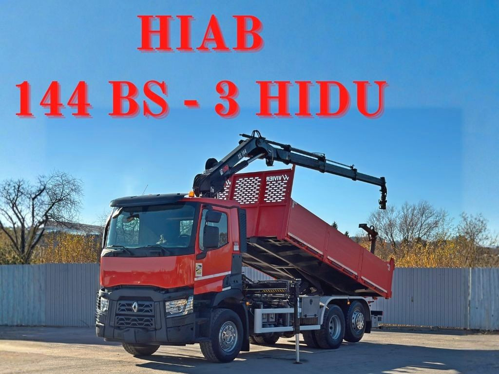 Renault C430 * HIAB 144 BS - 3 HIDUO+ FUNK/ 6x2 - Camião grua: foto 1 Renault C430 * HIAB 144 BS - 3 HIDUO+ FUNK/ 6x2 - Camião grua: foto 1