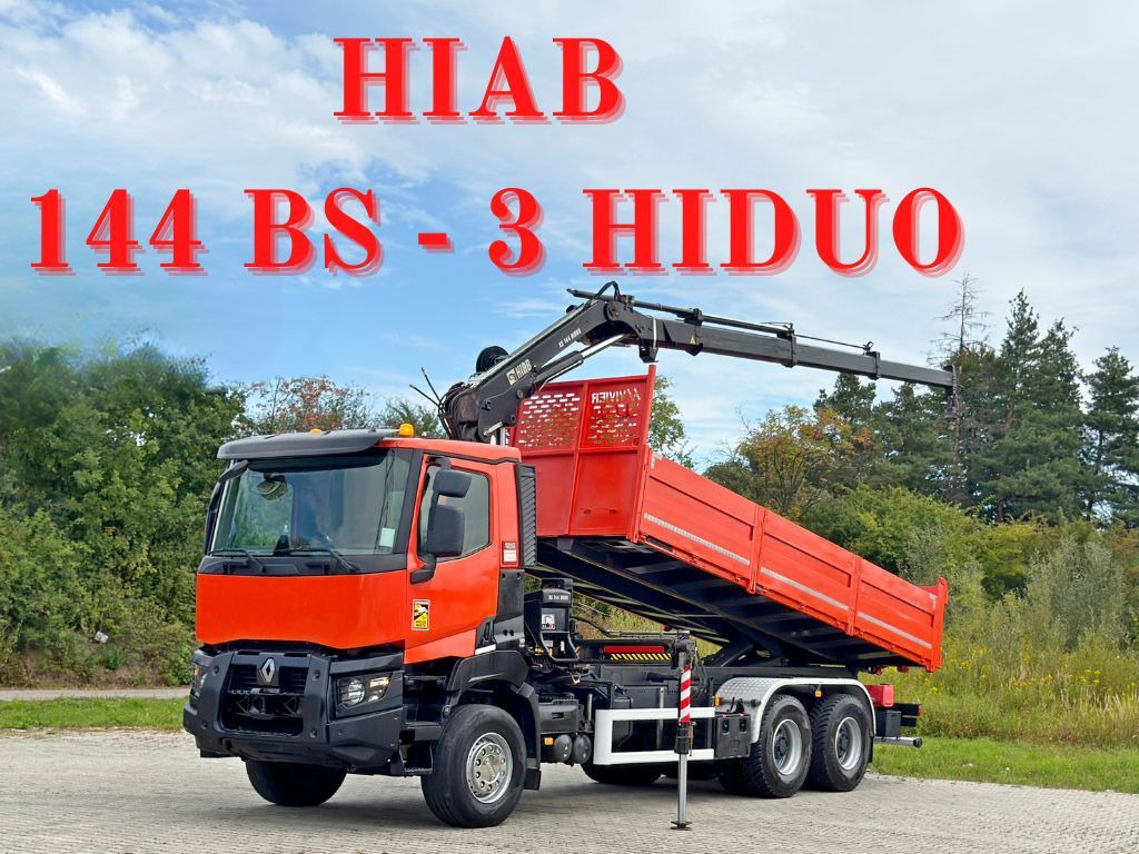 Renault K 380 * HIAB 144 BS - 3 HIDUO + FUNK * 6x4 * TOP - Camião grua: foto 1 Renault K 380 * HIAB 144 BS - 3 HIDUO + FUNK * 6x4 * TOP - Camião grua: foto 1