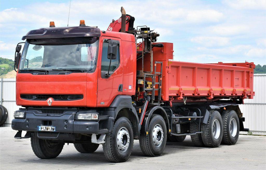 Renault KERAX 420 DCI Kipper 6,30m+FASSI F95AXS.21+FUNK - Camião grua, Camião basculante: foto 3 Renault KERAX 420 DCI Kipper 6,30m+FASSI F95AXS.21+FUNK - Camião grua, Camião basculante: foto 3