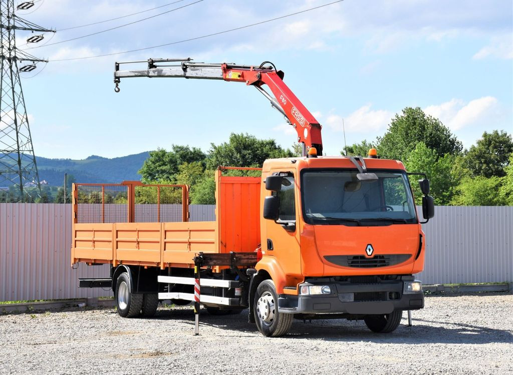 Renault MIDLUM 220 DXI *PRITSCHE 7,20m *FASSI F80A.23 - Camião grua: foto 1 Renault MIDLUM 220 DXI *PRITSCHE 7,20m *FASSI F80A.23 - Camião grua: foto 1