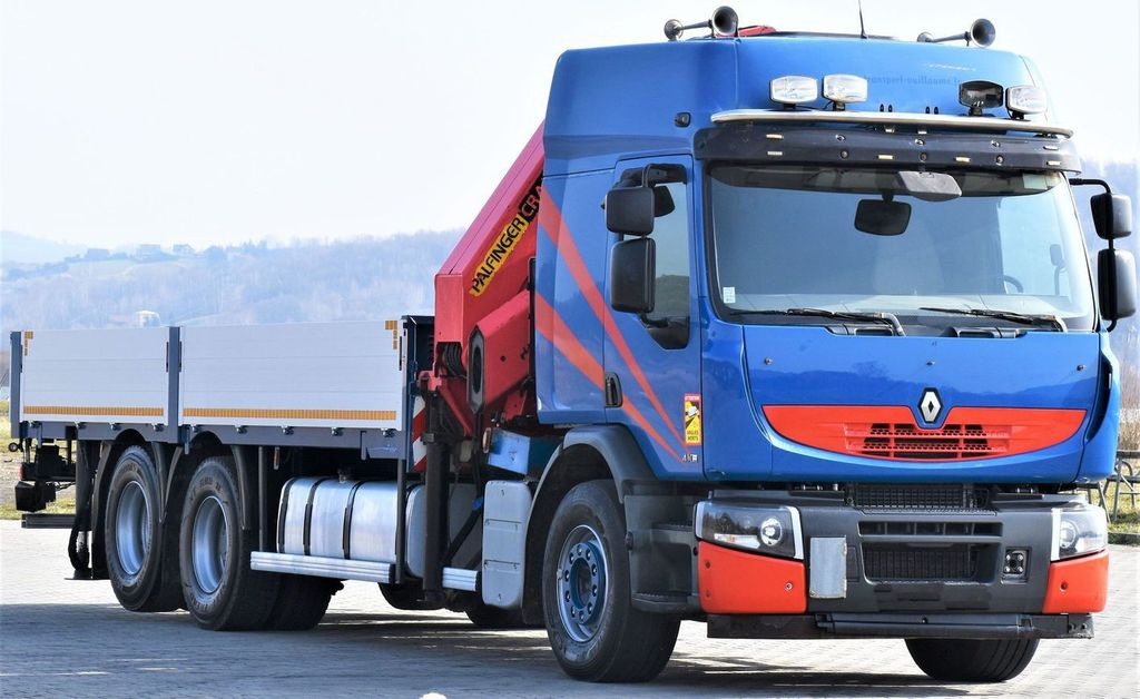 Renault Premium 410* PRITSCHE 6,50m *PK 32080/FUNK* TOP - Camião grua, Camião de caixa aberta/ Plataforma: foto 3 Renault Premium 410* PRITSCHE 6,50m *PK 32080/FUNK* TOP - Camião grua, Camião de caixa aberta/ Plataforma: foto 3