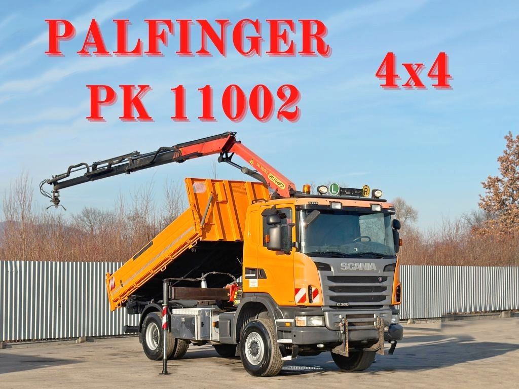 Scania G 360 * KIPPER 4,15m * PALFINGER PK 11002/ 4x4 - Camião grua: foto 1 Scania G 360 * KIPPER 4,15m * PALFINGER PK 11002/ 4x4 - Camião grua: foto 1