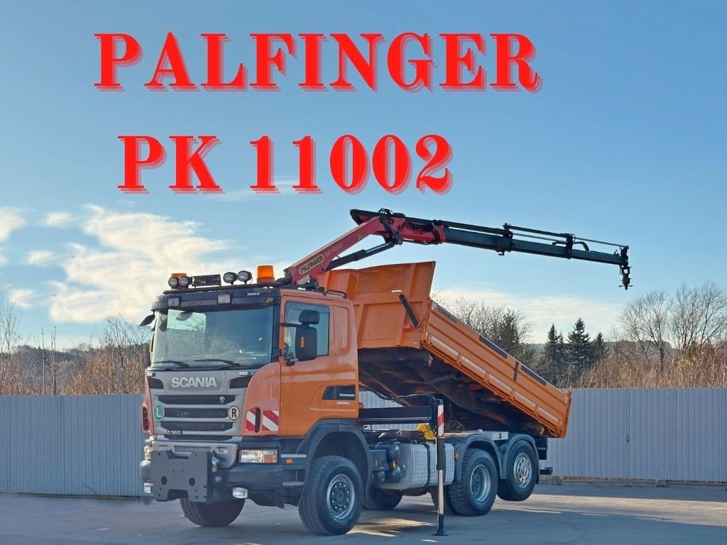 Scania G 360 * KIPPER 4,60m * PALFINGER PK 11002/ 4x4 - Camião grua: foto 1 Scania G 360 * KIPPER 4,60m * PALFINGER PK 11002/ 4x4 - Camião grua: foto 1