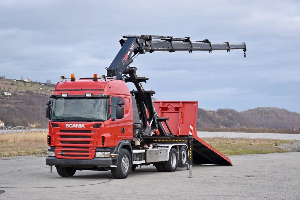 Scania G 400 * Abschleppwagen 6,40m* KRAN + FUNK * TOP - Camião polibenne, Camião grua: foto 2 Scania G 400 * Abschleppwagen 6,40m* KRAN + FUNK * TOP - Camião polibenne, Camião grua: foto 2