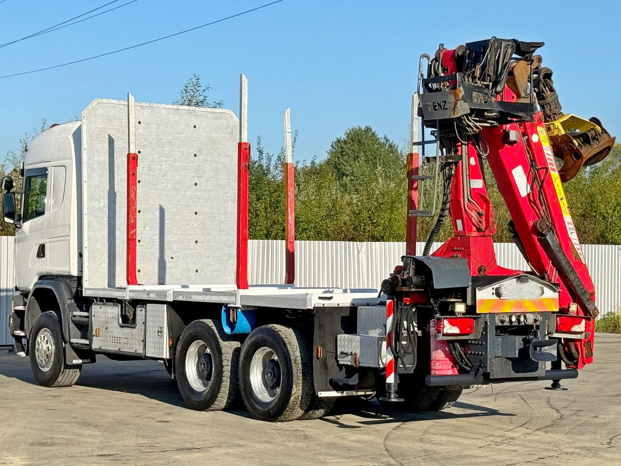 Camião de transporte de madeira, Camião grua Scania G490* HOLZTRANSPORTER * PENZ 12Z8.70* 6x6: foto 7