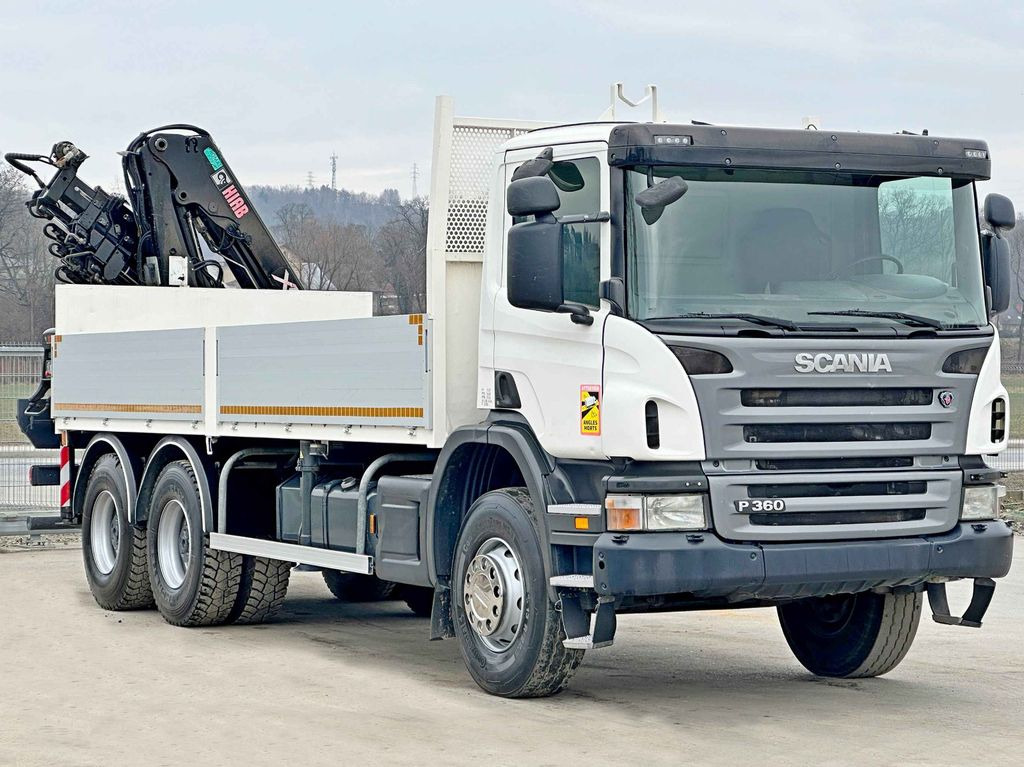 Scania P 360 * HIAB 166D S-4 HIDUO/FUNK * 6x4 - Camião grua, Camião de caixa aberta/ Plataforma: foto 3 Scania P 360 * HIAB 166D S-4 HIDUO/FUNK * 6x4 - Camião grua, Camião de caixa aberta/ Plataforma: foto 3