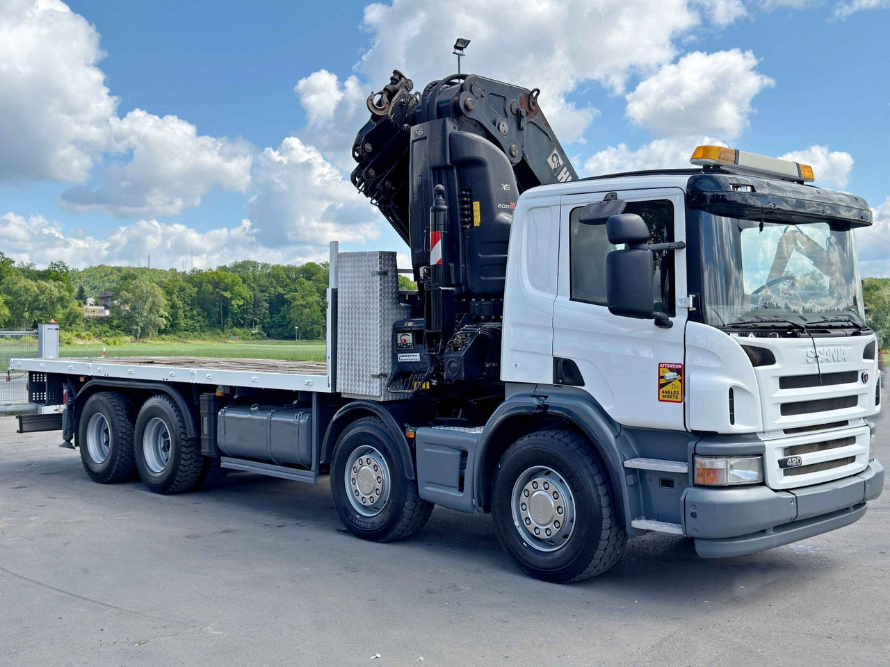 Scania P 420* PLATFORM 6,80m * HIAB 600 EP-5/FUNK * 8x4 - Camião grua: foto 3 Scania P 420* PLATFORM 6,80m * HIAB 600 EP-5/FUNK * 8x4 - Camião grua: foto 3