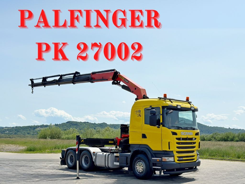 Scania R480 * Sattelzugmaschine + PK 27002 + FUNK /6x4 - Camião grua: foto 1 Scania R480 * Sattelzugmaschine + PK 27002 + FUNK /6x4 - Camião grua: foto 1