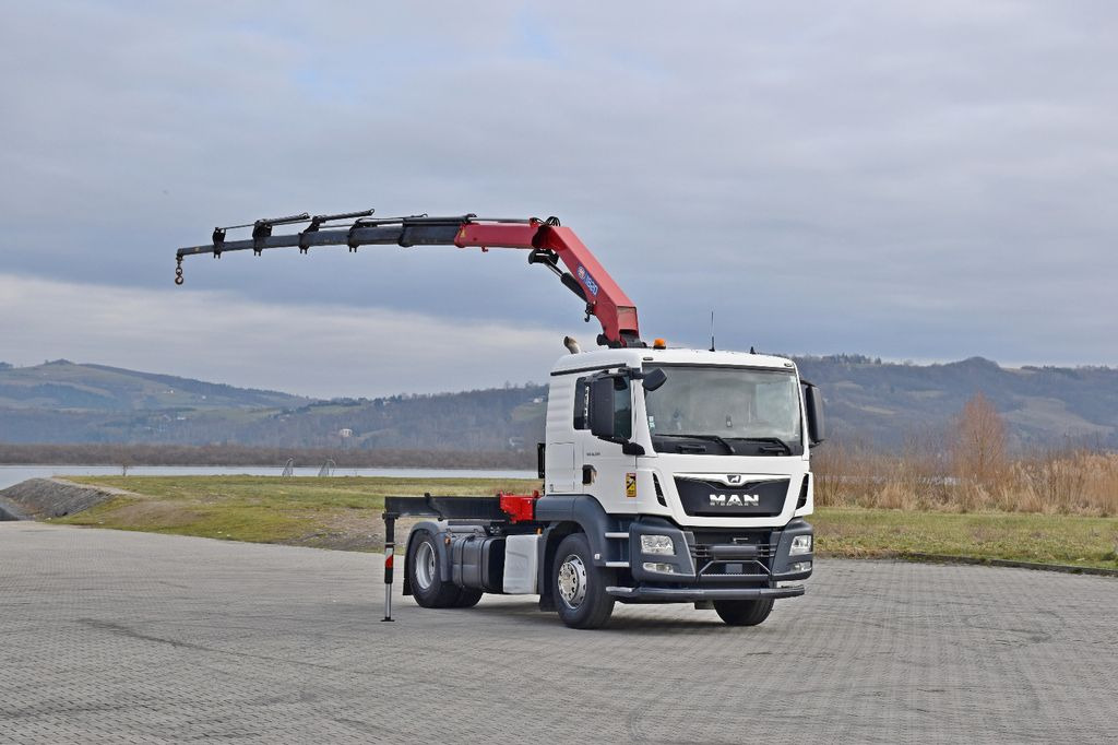 MAN TGS 18.500 Sattelzugmaschine + KRAN/FUNK MAN TGS 18.500 Sattelzugmaschine + KRAN/FUNK - Tractor: foto 2 MAN TGS 18.500 Sattelzugmaschine + KRAN/FUNK MAN TGS 18.500 Sattelzugmaschine + KRAN/FUNK - Tractor: foto 2