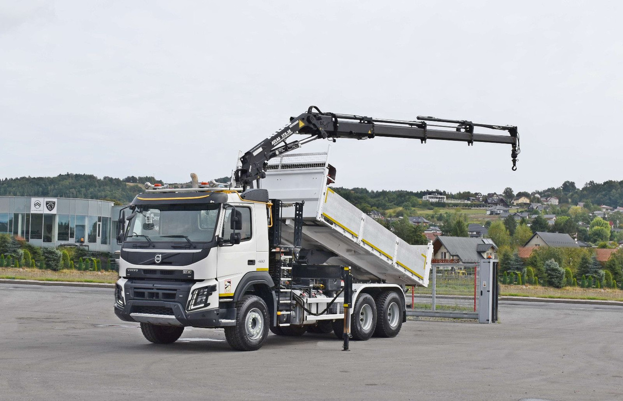 Volvo FMX 460 Kipper 5,40m *ATLAS 172.3E/FUNK *6x4 - Camião grua: foto 2 Volvo FMX 460 Kipper 5,40m *ATLAS 172.3E/FUNK *6x4 - Camião grua: foto 2