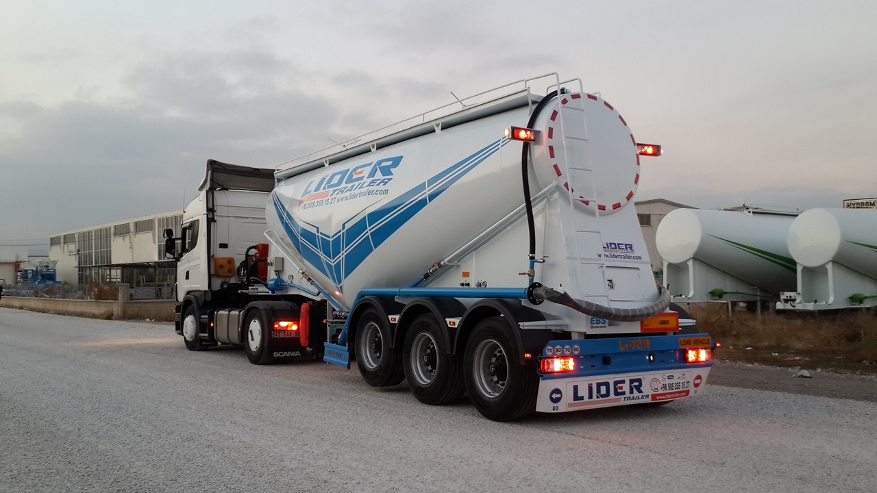 Semi-reboque cisterna para transporte de cemento novo LIDER 2025  MODEL NEW CEMENT TANKER: foto 12