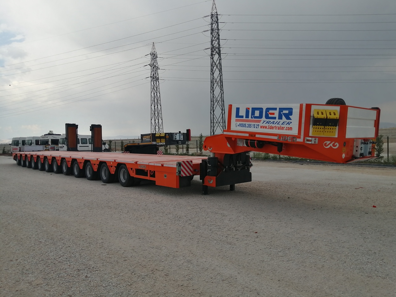 Semi-reboque baixa para transporte de máquinas pesadas novo LIDER LIDER NEW 2025 MODEL Lowbed: foto 12