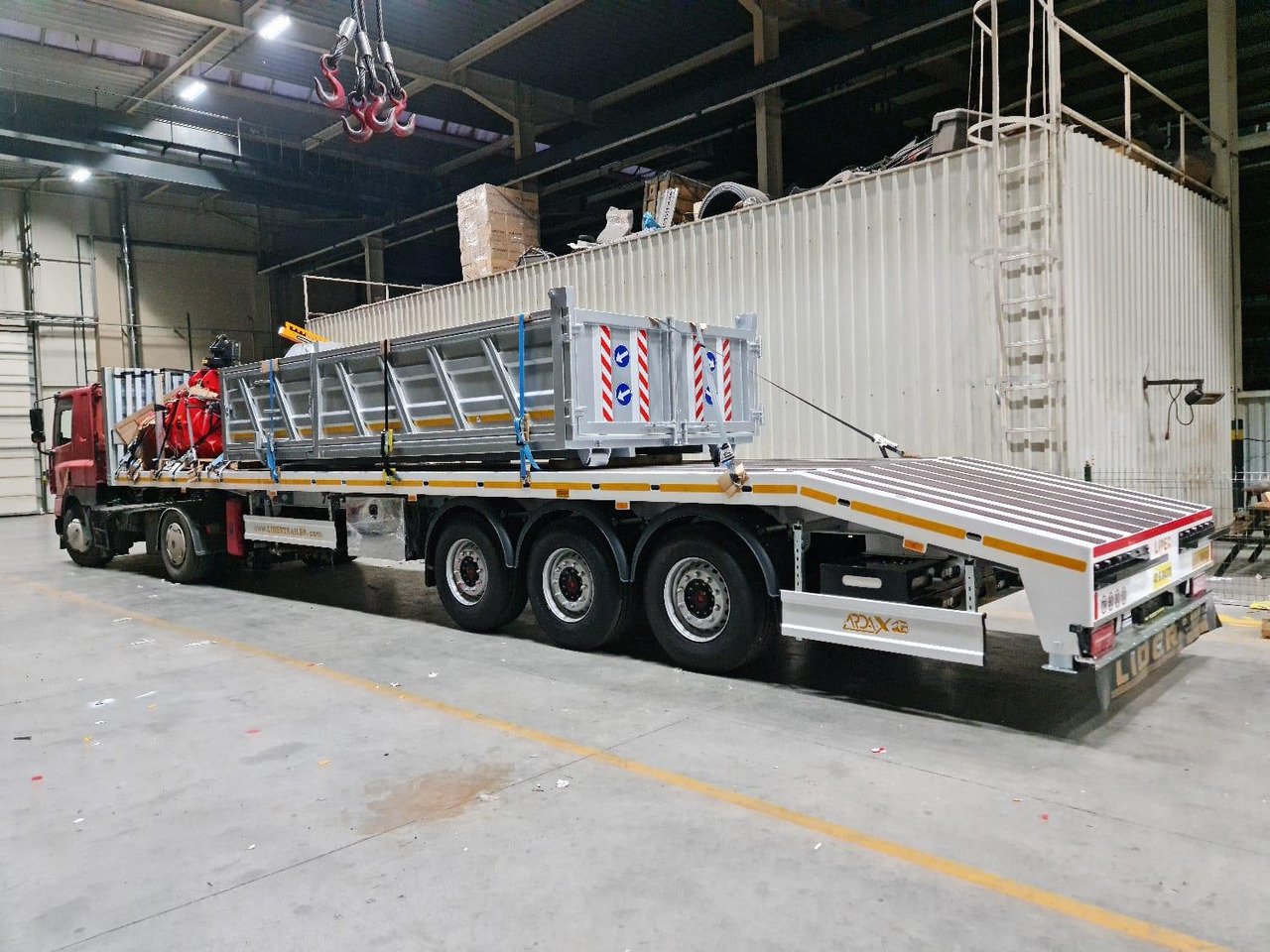 Semi-reboque transportador de contêineres/ Caixa móvel novo LIDER LIDER NEW 2025 Year DUMPER SEMI TRAILER  READY IN STOCKS: foto 7