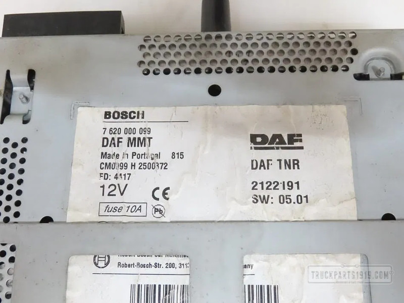 DAF 2122191 Radio navigatie - Sistema elétrico para Camião: foto 2 DAF 2122191 Radio navigatie - Sistema elétrico para Camião: foto 2