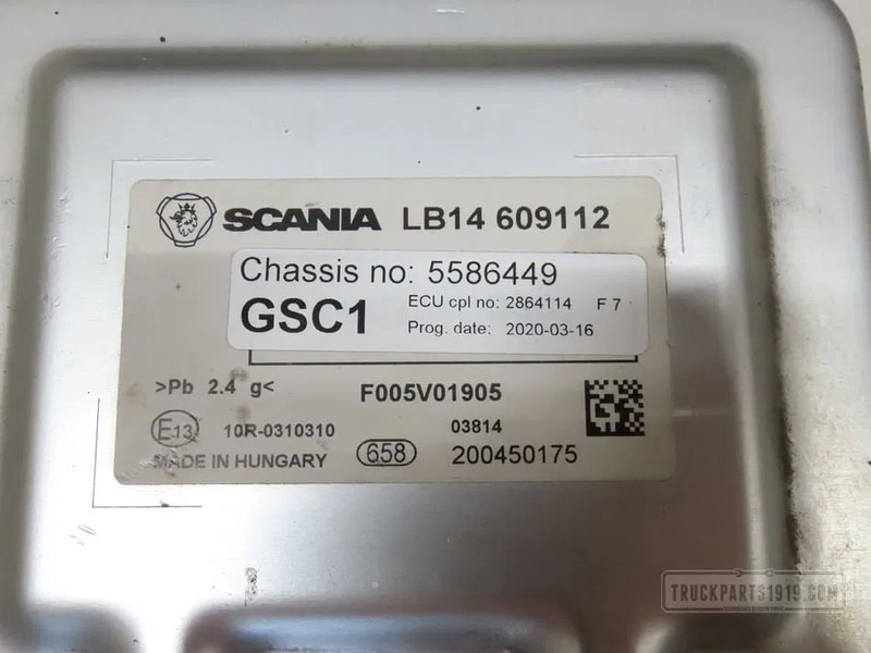 Scania 2864114 | GSC1 regeleenheid - Centralina electrónica para Camião: foto 2 Scania 2864114 | GSC1 regeleenheid - Centralina electrónica para Camião: foto 2