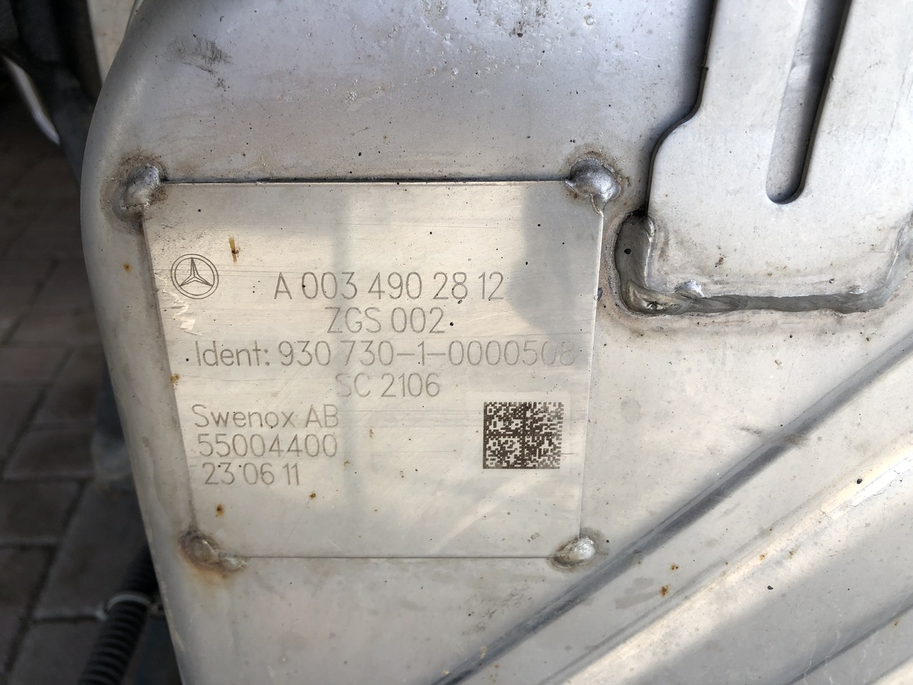 EXHAUST AFTERTREATMENT EURO6-EURO5 MERCEDES ACTROS MP4 - Colector de escape para Camião: foto 3 EXHAUST AFTERTREATMENT EURO6-EURO5 MERCEDES ACTROS MP4 - Colector de escape para Camião: foto 3