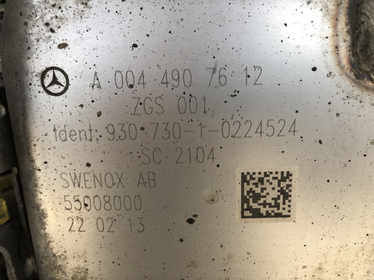 EXHAUST AFTERTREATMENT EURO6-EURO5 MERCEDES ACTROS MP4 - Colector de escape para Camião: foto 2 EXHAUST AFTERTREATMENT EURO6-EURO5 MERCEDES ACTROS MP4 - Colector de escape para Camião: foto 2