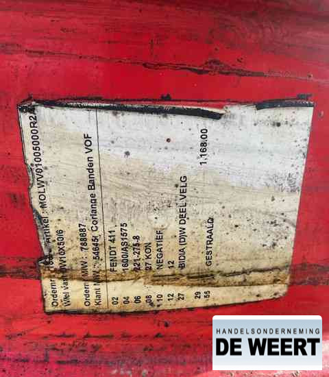 Fendt velgen 50" - Jantes e pneus para Máquina agrícola: foto 5 Fendt velgen 50" - Jantes e pneus para Máquina agrícola: foto 5