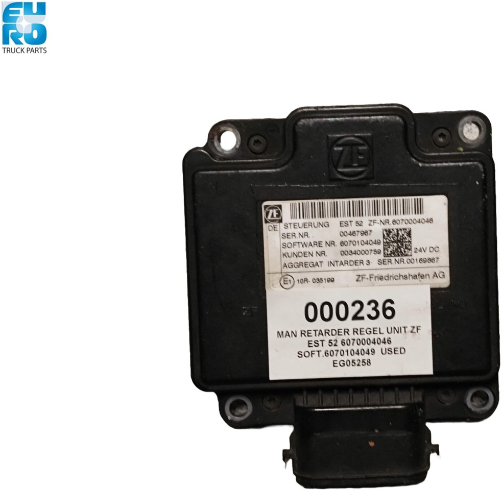 DAF RETARDER REGEL UNIT ZF EST 52 6070004034 SOFT.6070104084 USED EG 000236 - Transmissão para Camião: foto 1 DAF RETARDER REGEL UNIT ZF EST 52 6070004034 SOFT.6070104084 USED EG 000236 - Transmissão para Camião: foto 1