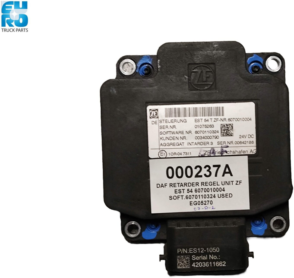 DAF RETARDER REGEL UNIT ZF EST 54 6070010004 SOFT.6070110324 USED EG 000237A - Transmissão para Camião: foto 1 DAF RETARDER REGEL UNIT ZF EST 54 6070010004 SOFT.6070110324 USED EG 000237A - Transmissão para Camião: foto 1