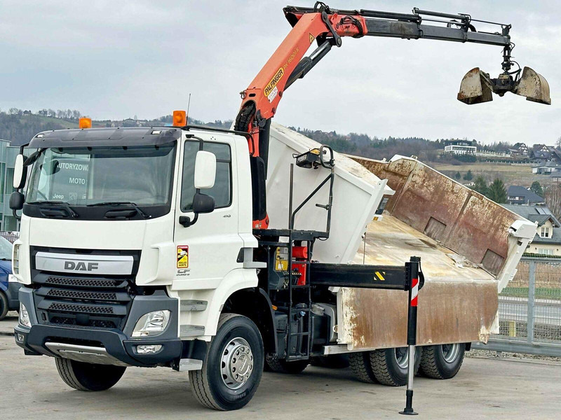 DAF CF 410 * Kipper 4,90 m + PK 16001 - K B * 6x4 - Camião basculante, Camião grua: foto 3 DAF CF 410 * Kipper 4,90 m + PK 16001 - K B * 6x4 - Camião basculante, Camião grua: foto 3