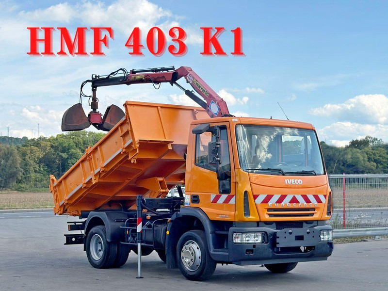 Iveco EUROCARGO 120E18 * HMF 403 K1 * TOPZUSTAND - Camião basculante, Camião grua: foto 1 Iveco EUROCARGO 120E18 * HMF 403 K1 * TOPZUSTAND - Camião basculante, Camião grua: foto 1