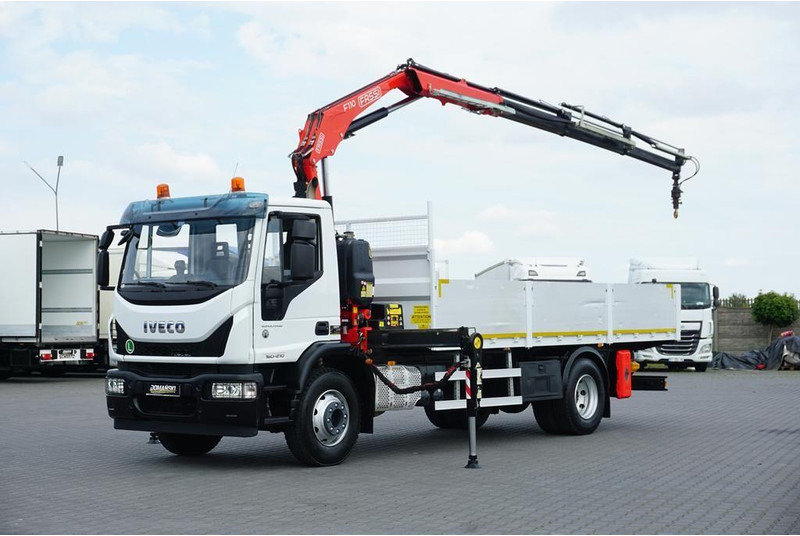 Iveco EUROCARGO / 160-21 / SKRZYNIOWY + HDS / FASSI F110 / ROTATOR / P - Carrinha de caixa aberta: foto 1 Iveco EUROCARGO / 160-21 / SKRZYNIOWY + HDS / FASSI F110 / ROTATOR / P - Carrinha de caixa aberta: foto 1