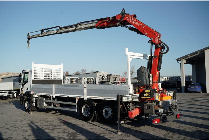 Iveco STRALIS 460 / 6X2 / SKRZYNIOWY 8,1 m + HDS FASSI. F185 MAX UDŹWI - Camião de caixa aberta/ Plataforma, Camião grua: foto 3 Iveco STRALIS 460 / 6X2 / SKRZYNIOWY 8,1 m + HDS FASSI. F185 MAX UDŹWI - Camião de caixa aberta/ Plataforma, Camião grua: foto 3