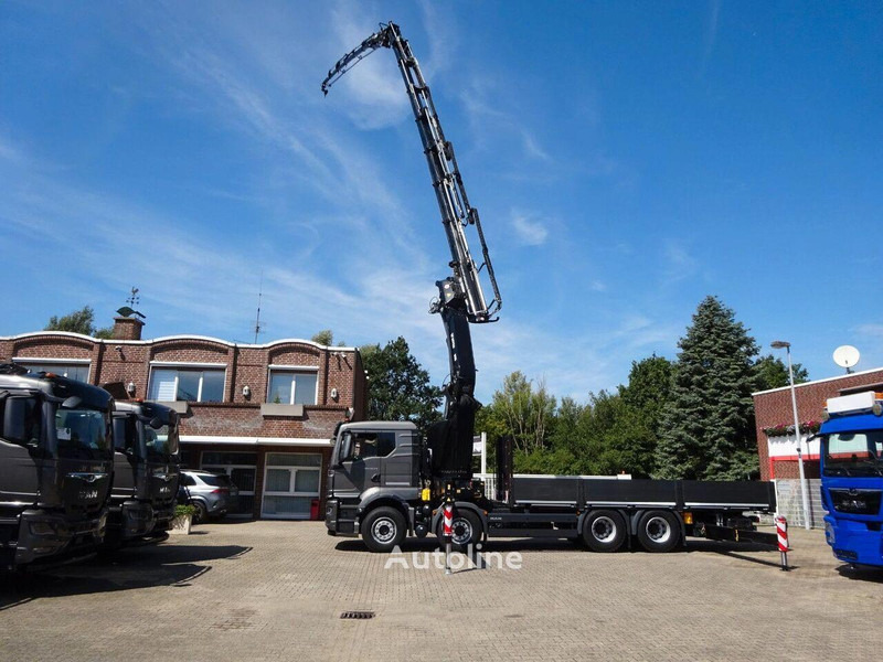 MAN 35.510 - Flatbed+crane - Camião de caixa aberta/ Plataforma, Camião grua: foto 1 MAN 35.510 - Flatbed+crane - Camião de caixa aberta/ Plataforma, Camião grua: foto 1