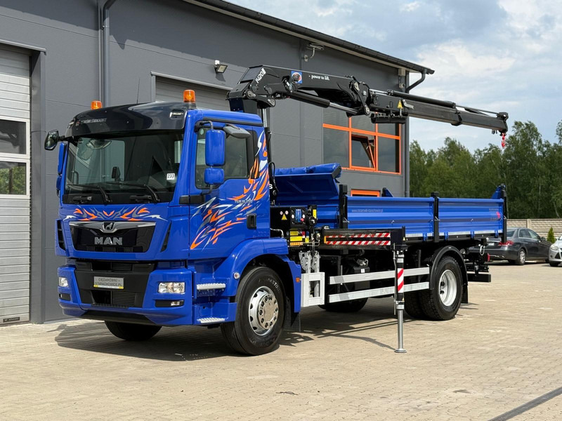 MAN MAN TGM TGL TGS 18.250 // E6 // wywrotka + HDS HMF z pilotem // - Camião basculante: foto 2 MAN MAN TGM TGL TGS 18.250 // E6 // wywrotka + HDS HMF z pilotem // - Camião basculante: foto 2