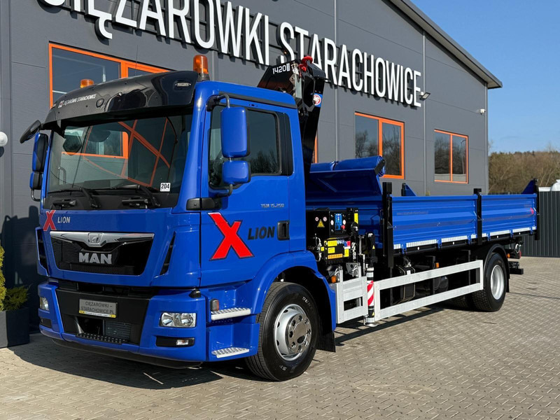 MAN TGM TGL 15.250 / E6 / wywrotka 3-S + HMF żuraw z pilotem / H - Camião basculante, Camião grua: foto 4 MAN TGM TGL 15.250 / E6 / wywrotka 3-S + HMF żuraw z pilotem / H - Camião basculante, Camião grua: foto 4