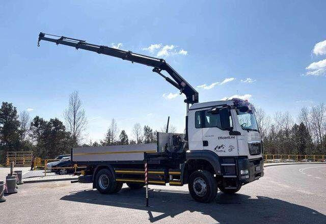 MAN TGS 18.360 4x4 HMF 1720 K4 Crane KRAN - Camião de caixa aberta/ Plataforma, Camião grua: foto 2 MAN TGS 18.360 4x4 HMF 1720 K4 Crane KRAN - Camião de caixa aberta/ Plataforma, Camião grua: foto 2