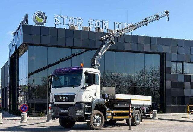 MAN TGS 18.360 4x4 HMF 1720 K4 Crane KRAN - Camião de caixa aberta/ Plataforma, Camião grua: foto 1 MAN TGS 18.360 4x4 HMF 1720 K4 Crane KRAN - Camião de caixa aberta/ Plataforma, Camião grua: foto 1