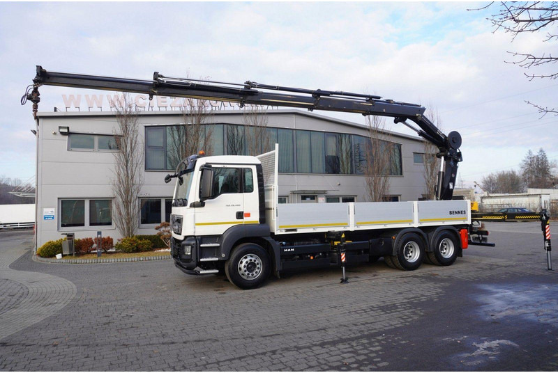 MAN TGS 26.400 + HIAB 244 EP-4 HIDUO crane - Camião de caixa aberta/ Plataforma, Camião grua: foto 2 MAN TGS 26.400 + HIAB 244 EP-4 HIDUO crane - Camião de caixa aberta/ Plataforma, Camião grua: foto 2