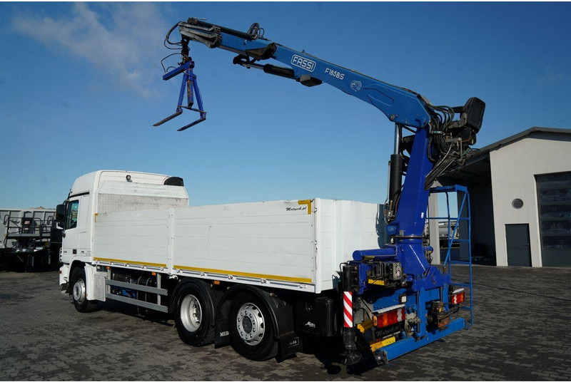Mercedes-Benz ACTROS 2548 / 6x2 / BURTOWA - 6,5 M / OŚ PODNOSZONA / HDS FASSI - Camião de caixa aberta/ Plataforma, Camião grua: foto 3 Mercedes-Benz ACTROS 2548 / 6x2 / BURTOWA - 6,5 M / OŚ PODNOSZONA / HDS FASSI - Camião de caixa aberta/ Plataforma, Camião grua: foto 3