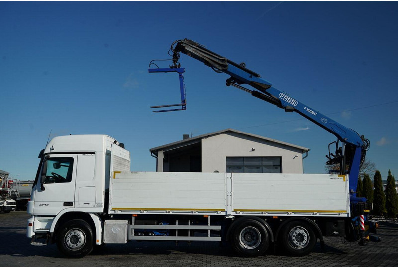 Mercedes-Benz ACTROS 2548 / 6x2 / BURTOWA - 6,5 M / OŚ PODNOSZONA / HDS FASSI - Camião de caixa aberta/ Plataforma, Camião grua: foto 2 Mercedes-Benz ACTROS 2548 / 6x2 / BURTOWA - 6,5 M / OŚ PODNOSZONA / HDS FASSI - Camião de caixa aberta/ Plataforma, Camião grua: foto 2