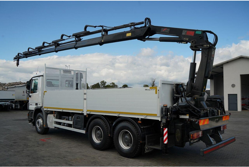 Mercedes-Benz ACTROS 2636 / 6x4 / SKRZYNIOWY 6,5 M + HDS HIAB / MOCNA PODŁOGA - Camião de caixa aberta/ Plataforma, Camião grua: foto 4 Mercedes-Benz ACTROS 2636 / 6x4 / SKRZYNIOWY 6,5 M + HDS HIAB / MOCNA PODŁOGA - Camião de caixa aberta/ Plataforma, Camião grua: foto 4