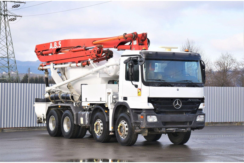 Mercedes-Benz ACTROS 3241* Betonpumpe 21m *8x4 * Top Zustand - Autobomba de betão: foto 1 Mercedes-Benz ACTROS 3241* Betonpumpe 21m *8x4 * Top Zustand - Autobomba de betão: foto 1