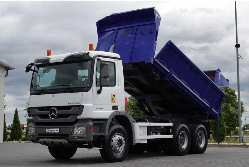 Mercedes-Benz ACTROS 3344 / 6x4 / WYWROTKA 2 STR / BORDMATIC / HYDROBURTA / HY - Camião basculante: foto 1 Mercedes-Benz ACTROS 3344 / 6x4 / WYWROTKA 2 STR / BORDMATIC / HYDROBURTA / HY - Camião basculante: foto 1